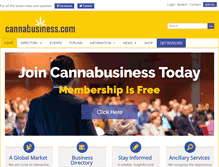 Tablet Screenshot of cannabusiness.com
